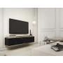 Szafka RTV Marmur Black Royal - Złota  135 cm